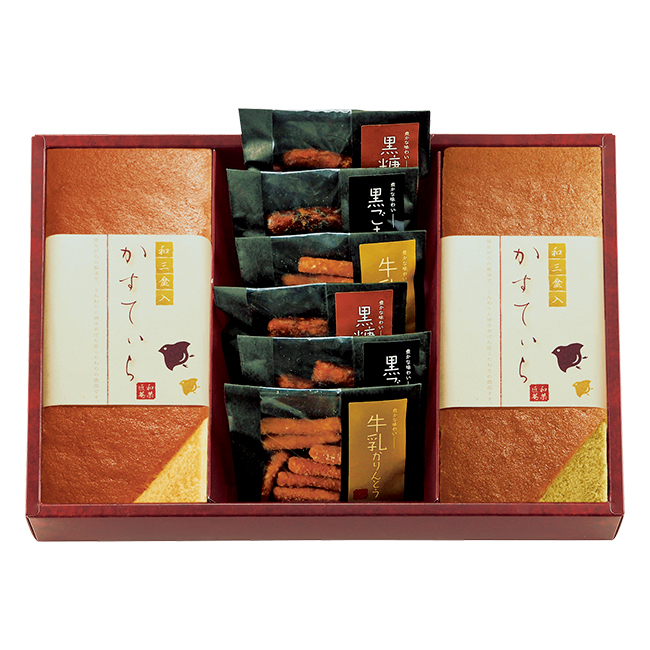 和菓匠菴　「ほまれ」和三盆糖入かすてぃら御詰合せ　No.39