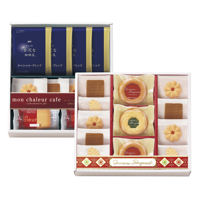 シュクルリブーケ　ベイクドクッキー・レーズンサンド・ドリップコーヒーセット　No.40