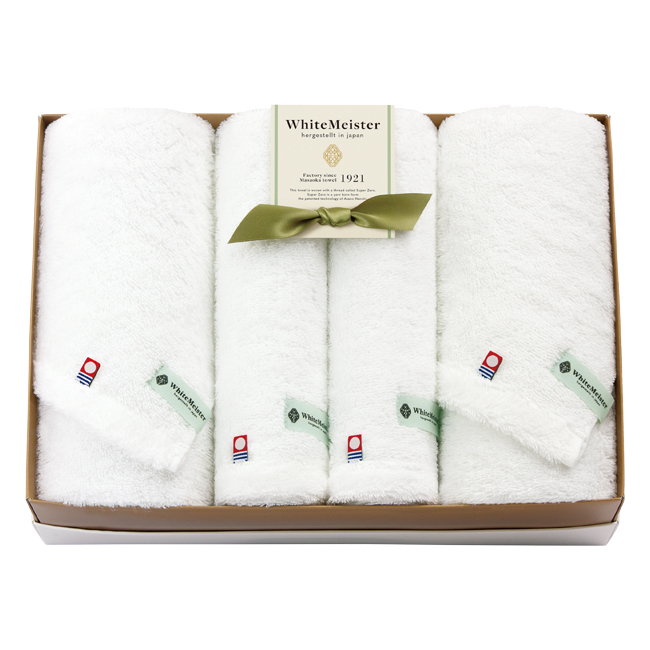 ホワイトマイスター　今治　バス2P・フェイスタオル2Pセット　No.150