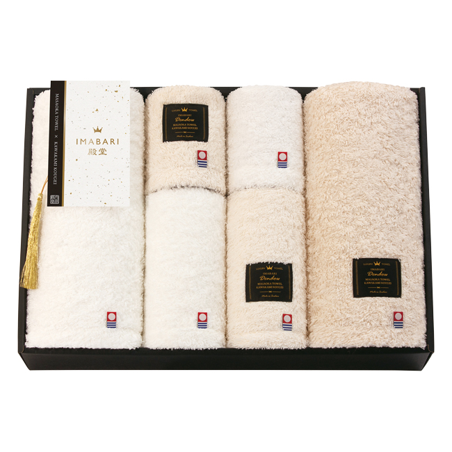 IMABARI殿堂　-天然水仕上げ-　バス2P・フェイス2P・ハンドタオル2Pセット　No.200