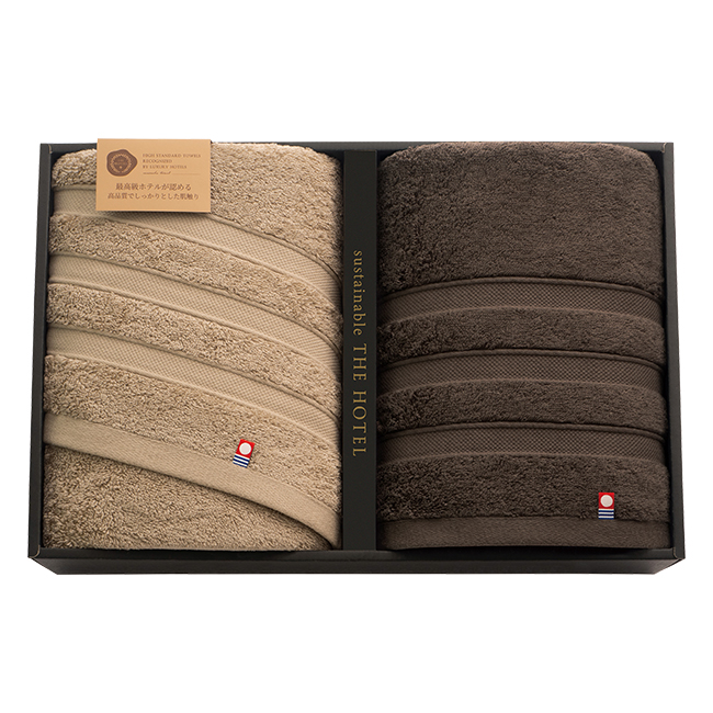サステナブル　THE　HOTEL　今治　ホテル仕様バスタオル2Pセット　No.110