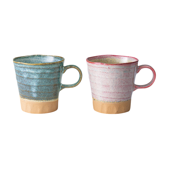 美濃窯変　マグペア　木箱入　No.30