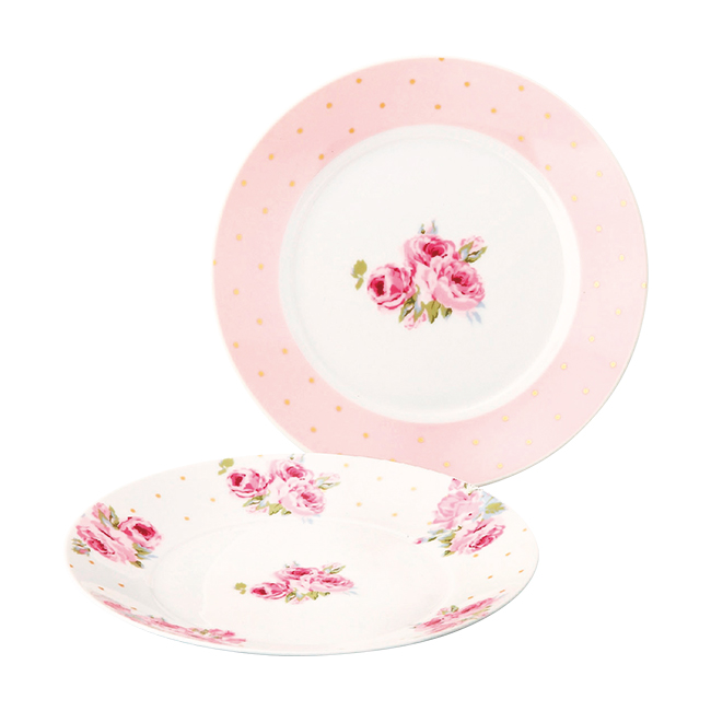 ローラ　アシュレイ　ペアケーキプレートセット　No.25