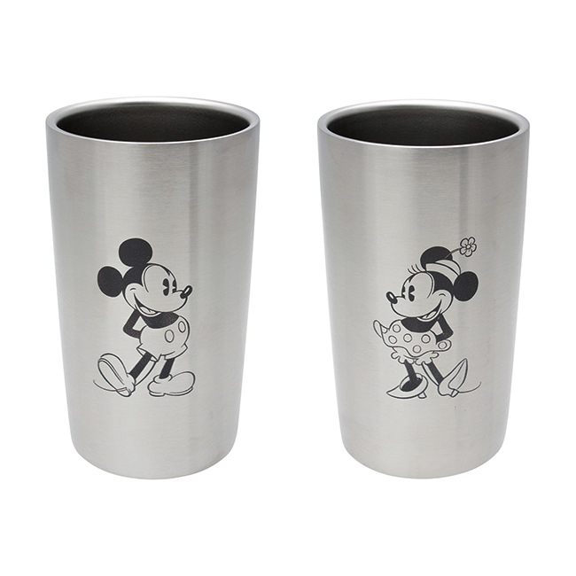 ディズニー　WD　ステンレス真空タンブラーセットS2（ミッキー＆ミニー）　300ml　No.30