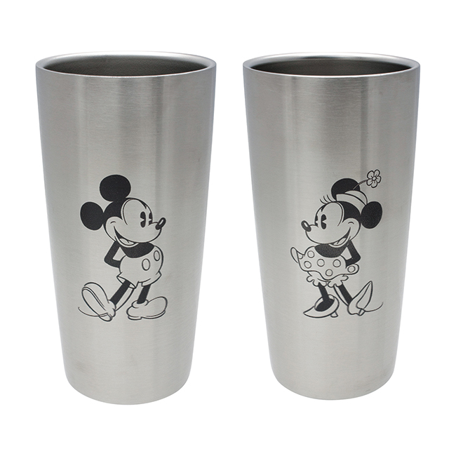 ディズニー　WD　ステンレス真空タンブラーセットS2（ミッキー＆ミニー）　440ml　No.35