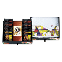 ミニたんす御進物　「いちご、いちえ。」かすてぃら＆今治産たおる　No.57