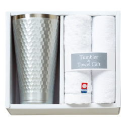 タンブラー＆今治産タオル＆マイクロファイバークロスセット　No.30