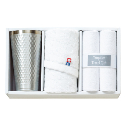 タンブラー＆今治産タオル＆マイクロファイバークロスセット　No.40