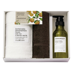 ORANGEY〈オランジー〉　薬用ハンドソープとオーガニックフェイス・ハンドタオルセット　No.42