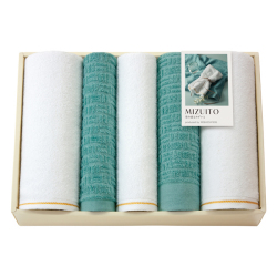 MIZUITO　澄みわたるみずいと　バス2P・フェイス2P・ハンドタオルセット　No.100