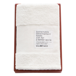 サステナブルオーガニック　フェイスタオル　No.12　（雲ホワイト）