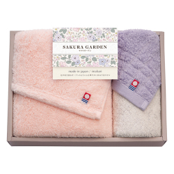 今治SAKURA　GARDEN　フェイス・ハンドタオルセット　No.30