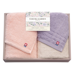 今治SAKURA　GARDEN　フェイスタオル2Pセット　No.40