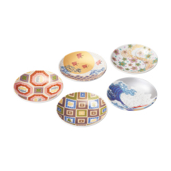 九谷焼　豆皿コレクション5枚セット　No.50