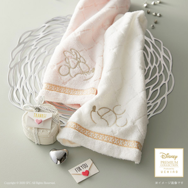 ディズニープレミアム プレシャスハート ゲストタオル2p No 15 ホワイト 引き出物 Jp