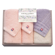 今治SAKURA　GARDEN　フェイス2P・ハンドタオルセット　No.50
