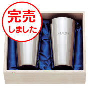 研磨マイスター　ステンレスタンブラー　木箱入2個組　No.80