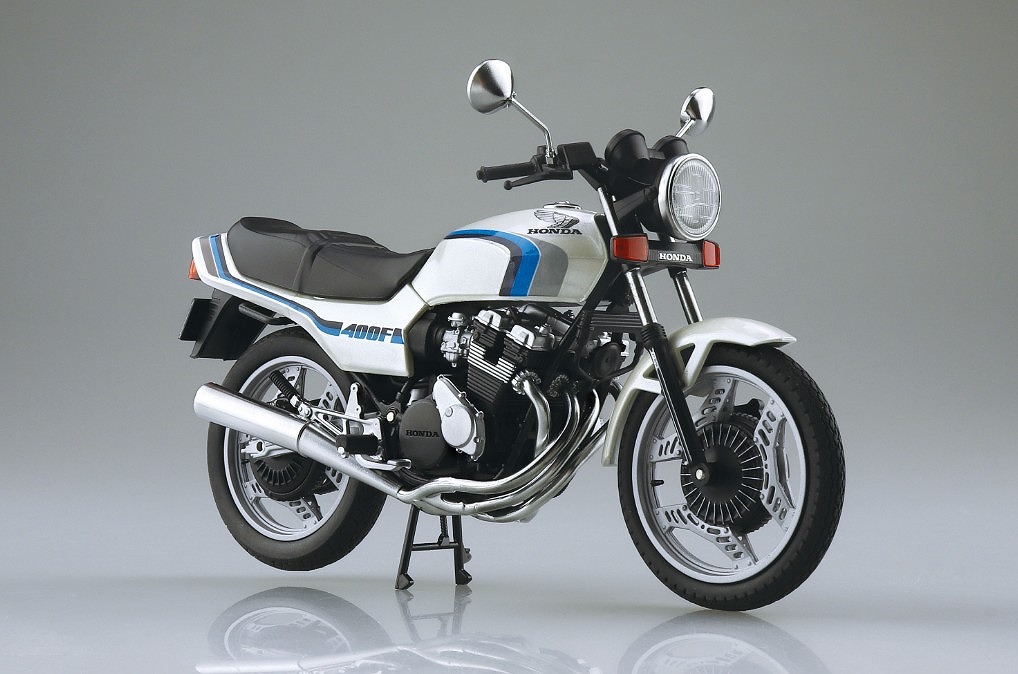 AOSHIMA 1/12 Honda CBX400F パールシェルホワイト （CBX550F Ver.）
