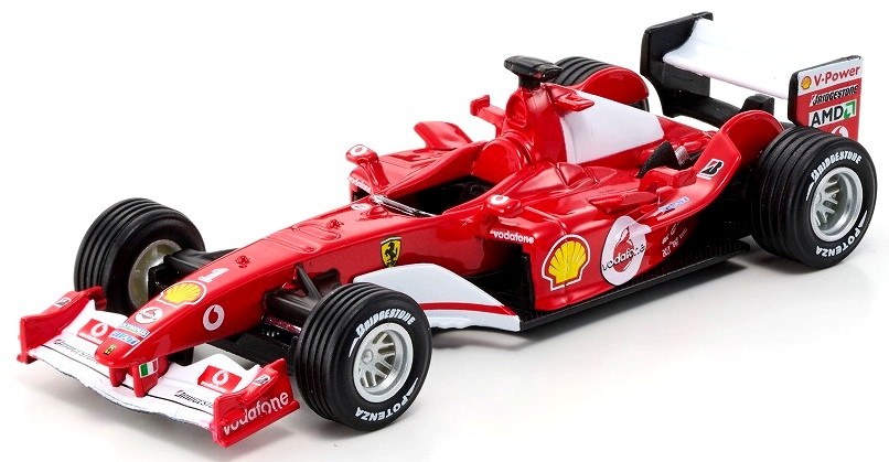 <予約 2026年12月以降発売予定> BURAGO 1/43 フェラーリ F2004 No.1 M.シューマッハ (ドライバー無し：ウインドウボックス)
