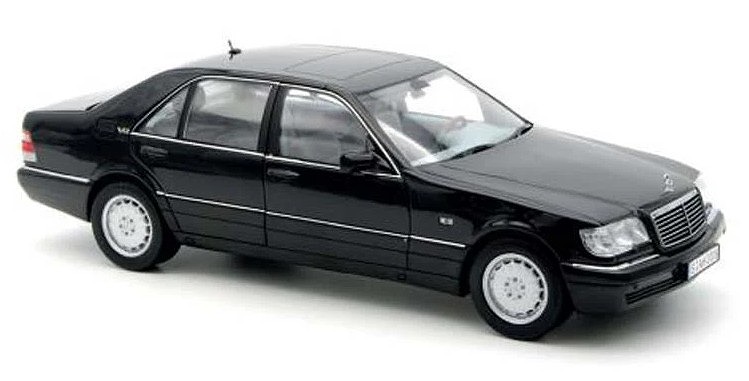 NOREV 1/18 MB S600 1997 メタリックオブシディアンブラック