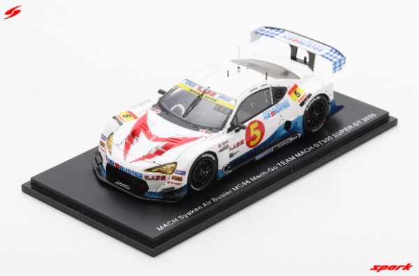 Spark 1/43 MACH Syaken Air Buster MC86 Mach-Go TEAM MACH No.5 GT300 SUPER GT 2025 Y. Shiotsu - I. Kimura