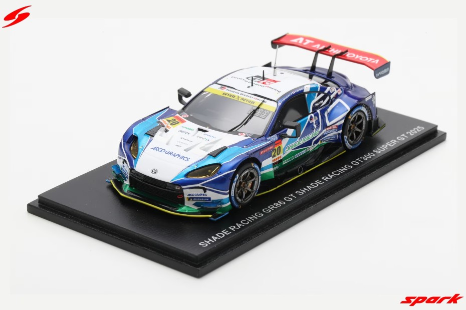 Spark 1/43 SHADE RACING GR86 GT SHADE RACING No.20 GT300 SUPER GT 2025 K. Hiranaka - E. Shimizu