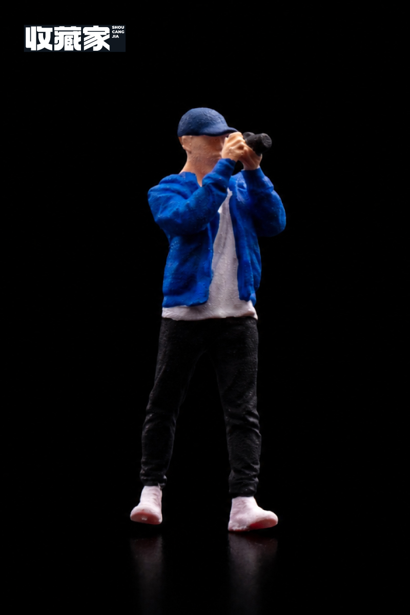 <予約 7月以降発売予定> 収蔵家 SHOUCANGJIA 1/64 フィギュア 撮影する男の子 (青い服)