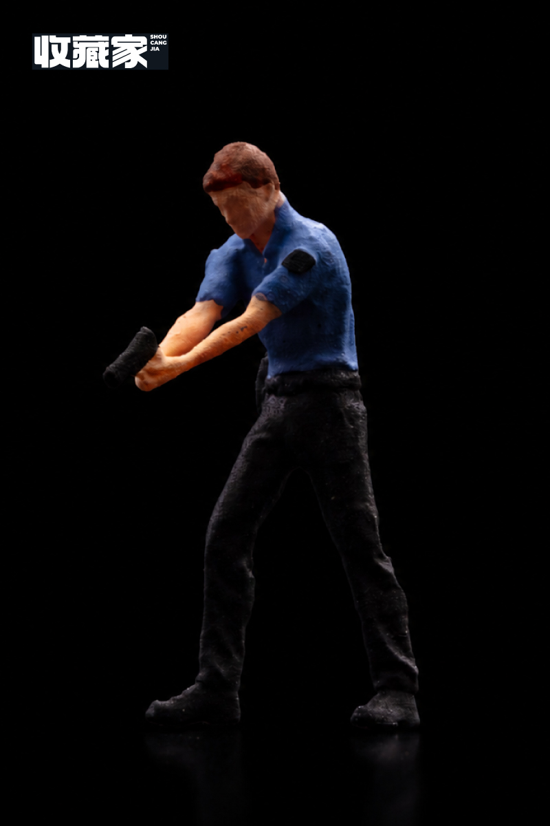 <予約 7月以降発売予定> 収蔵家 SHOUCANGJIA 1/64 フィギュア 銃を斜めに構えた警察官