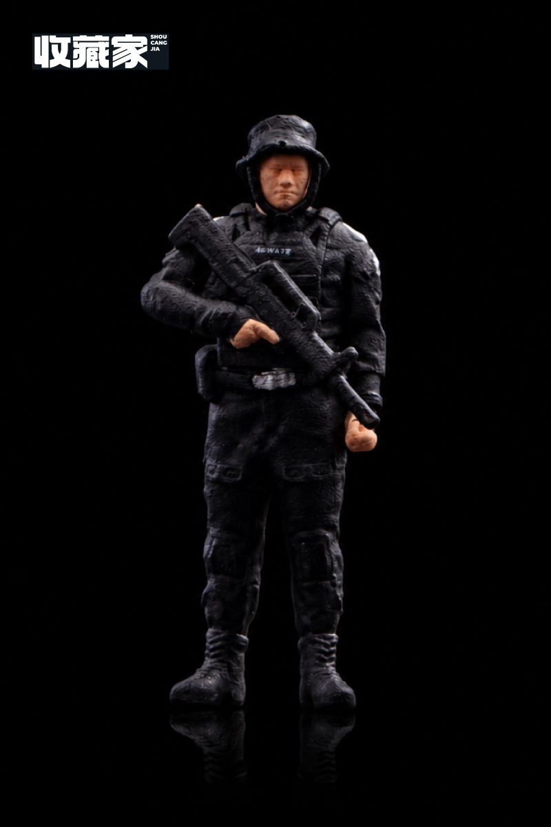 <予約 7月以降発売予定> 収蔵家 SHOUCANGJIA 1/64 フィギュア 特殊部隊 屈強な男性警察官