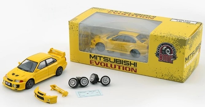 BM CREATIONS 1/64 三菱ランサーエボリューション V/VI イエロー RHD