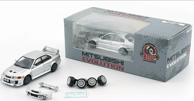 BM CREATIONS 1/64 三菱ランサーエボリューション V/VI シルバー RHD