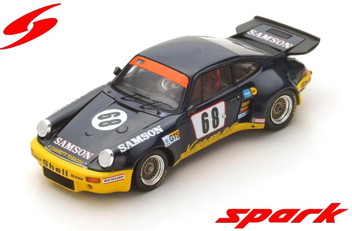 Spark 1/64 Porsche 911 Carrera RSR 3.0 No.68 24H Le Mans 1974 H. Heyer . E. Kremer - P. Keller