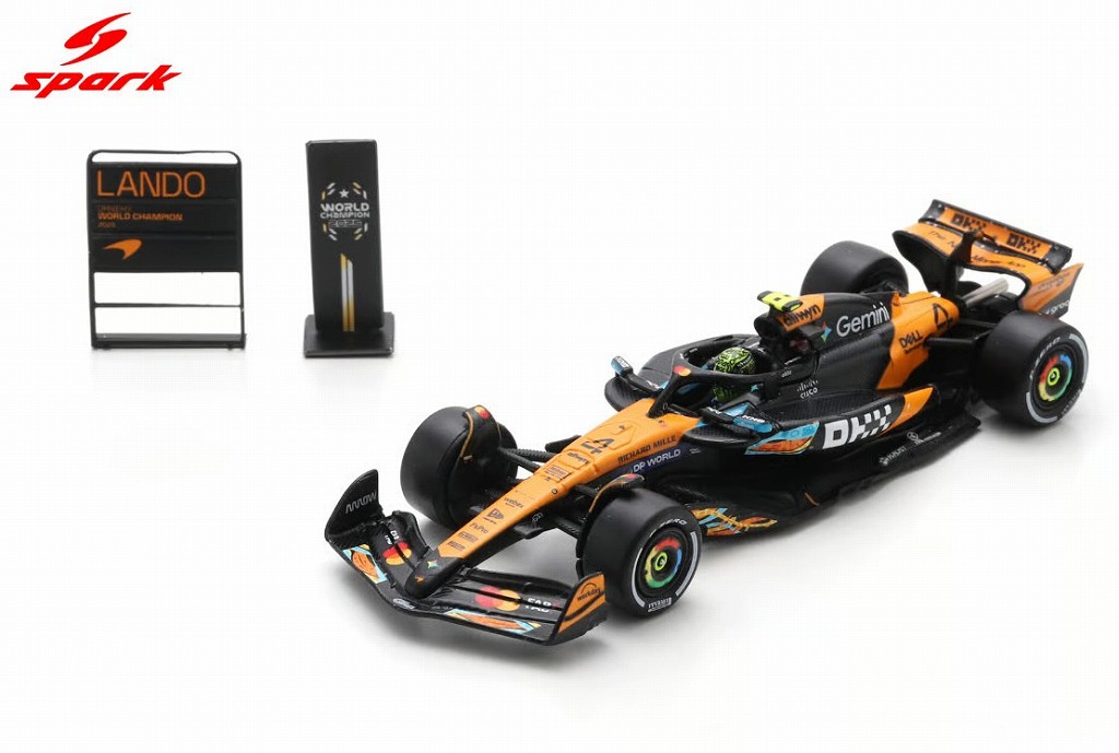 Spark 1/64 McLaren MCL39 No.4 3rd Abu Dhabi GP 2025 F1 Drivers' World Champion 2025 Lando Norris
