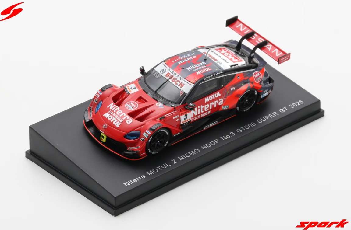 Spark 1/64 Niterra MOTUL Z NISMO NDDP No.3 GT500 SUPER GT 2025 D. Sasaki - A. Miyake