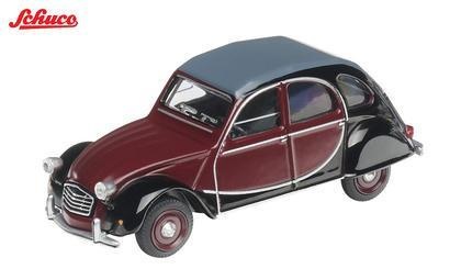 <予約 2027年4月以降発売予定> Schuco 1/64 1975 Citroen 2CV Charleston, red/black