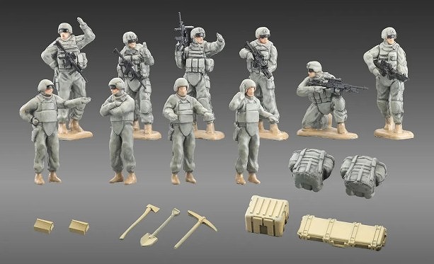 <予約 2026/12月発売予定> ARSENIA64 1/64 戦闘車両情景セット(UCPグレー)