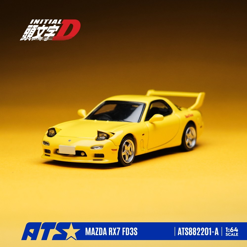 <予約 2027/2月発売予定> ATS-MODELS 1/64 マツダ RX7 FD3S Ver.1 頭文字D