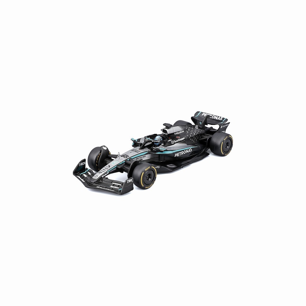 BURAGO 1/43 メルセデス-AMG ペトロナス F1チーム W16(2025) オーストラリアGP No,63 G.ラッセルドライバー付