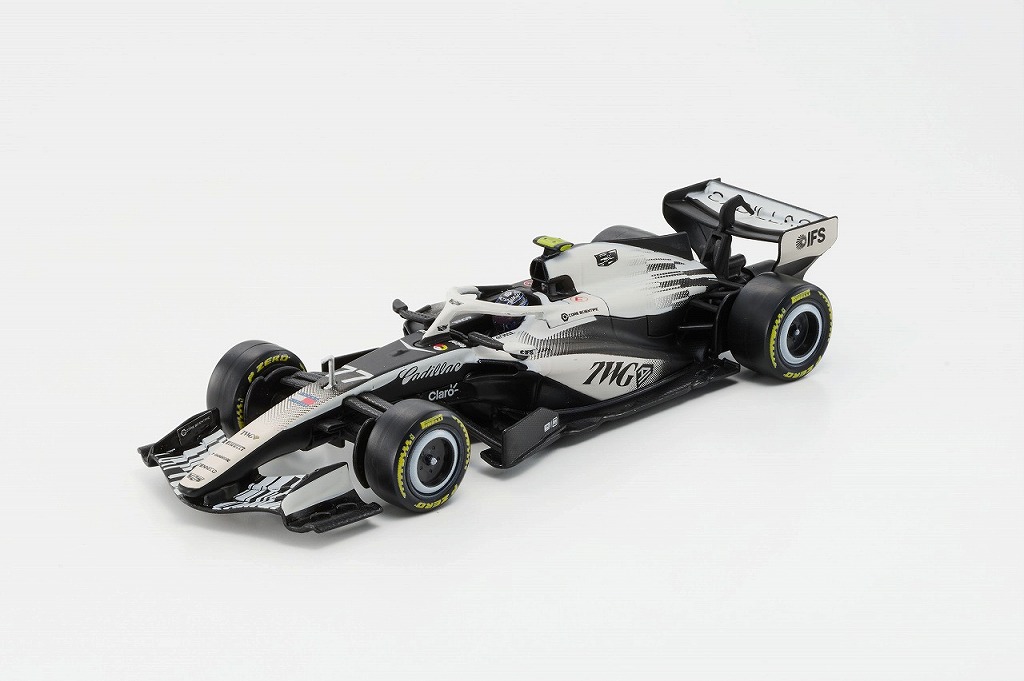 <予約 2026/12月発売予定> BURAGO 1/43 キャデラック Ｆ１チーム MAC-26 2026 オーストラリアGP No.77 V.ボッタス ドライバー付 クリアケース