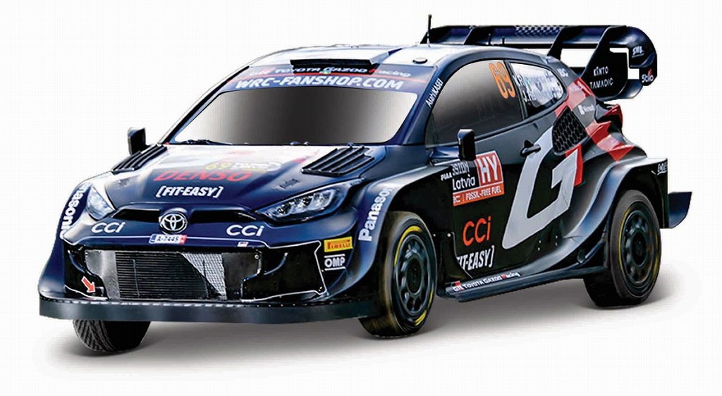 BURAGO 1/43 トヨタ GR ヤリス ラリー1  WRC No,69 K.ロヴァンペラ　クリアケース付