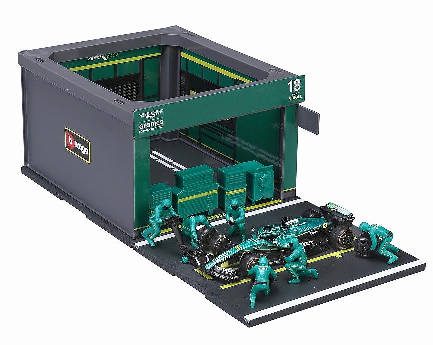 <予約 2026/10月下旬発売予定> BURAGO 1/43 アストン マーティン アラムコ F1チーム PIT PASS セット AMR25 GP No.18 L.ストロール