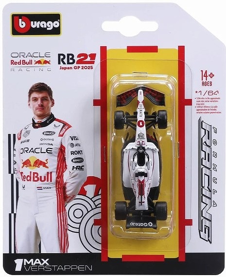BURAGO 1/64 オラクル レッドブル レーシング RB21 2025 日本GP No,1 M.フェルスタッペン