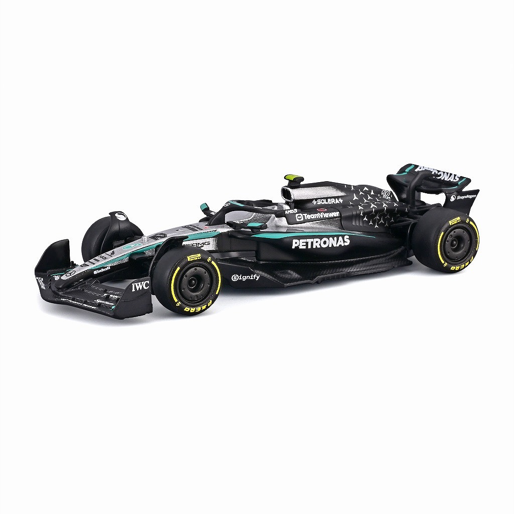 BURAGO 1/64 メルセデス-AMG ペトロナス F1チームW16 2025 オーストラリアGP No,12 K.アントネッリ ケース/ドライバー無