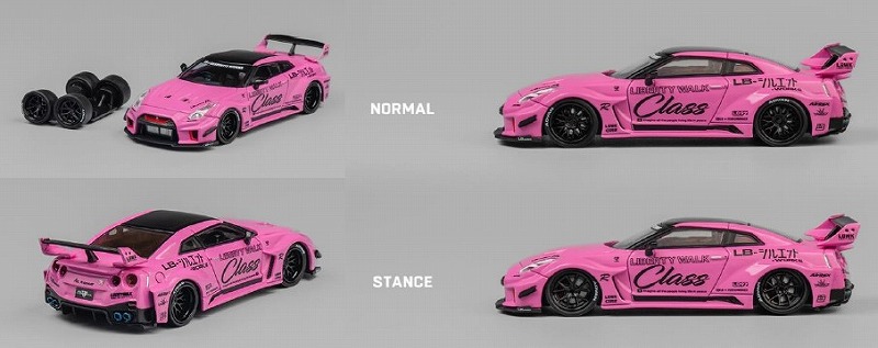 CM-MODEL 1/64 Nissan LB-WORKS GT35RR ピンク