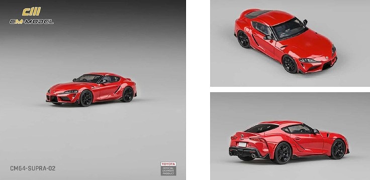 <予約 2026/8月発売予定> CM-MODEL 1/64 Toyota GR スープラ ルネサンスレッド