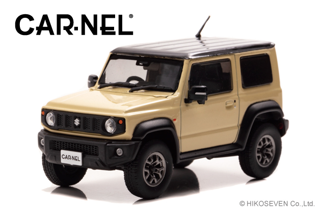 CARNEL 1/43 スズキ ジムニー シエラ JC (JB74W) 2018 Chiffon Ivory