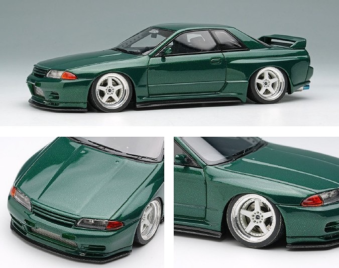 <予約 2026/11月発売予定> EIDOLON 1/43 ガレージアクティブスカイラインGT-R ワイドボディカーボン-R No.9