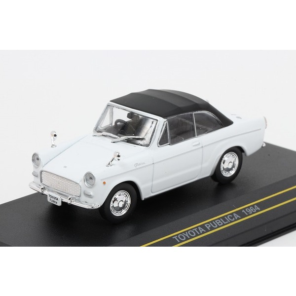 【FIRST43】 1/43 トヨタ パブリカ コンバーチブル 1964 ホワイト (幌付き)