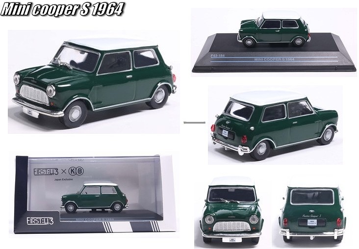<予約 2026/6月発売予定> First43 1/43 ミニクーパーS 1964 ブルティッシュ・グリーン