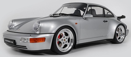 <予約 2027/2月下旬発売予定> GT SPIRIT 1/8 ポルシェ 911(964) 3.6 ターボ 1993 (シルバー)